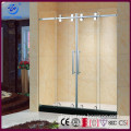 2 Fixed 2 Sliding Doors Shower Screen With Bottom Rollers(KD5112)